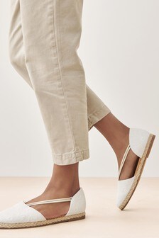 White Forever Comfort® Closed Toe Espadrille Shoes (904233) | 38 €