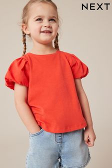 Rojo - Camiseta de manga corta abullonada (3 meses a 7 años) (904248) | 8 € - 11 €