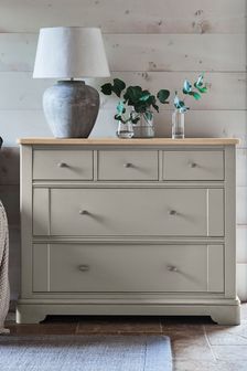 Grey Hampton Painted Oak Collection Luxe 5 Drawer Chest of Drawers (904399) | €1,050