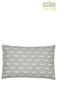 Scion Set of 2 Grey Mr Fox Cotton Housewife Pillowcases (904409) | €31