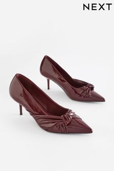 Berry Red Forever Comfort® Asymmetric Bow Kitten Heels (904500) | ₪ 117
