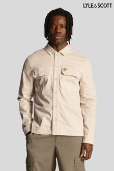 Natural - cămașă tip jachetă vopsită Lyle & Scott (904533) | 537 LEI