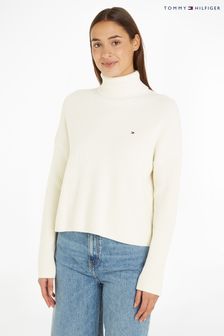 Tommy Hilfiger Funnel Neck White Sweater (904579) | €94
