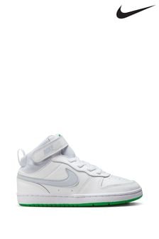 לבן/תכלת - נעלי ספורט Court Borough Mid של Nike לילדים (904594) | ‏226 ‏₪
