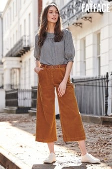 fat face wide leg trousers