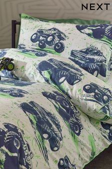 Grey Monster Trucks Duvet Cover and Pillowcase Set (904764) | AED88 - AED123