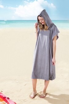 Grey Microfibre Hooded Towel (904797) | kr295