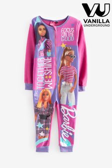 Roz Barbie - Salopetă întreagă din fleece pentru copii Vanilla Underground (905154) | 107 LEI