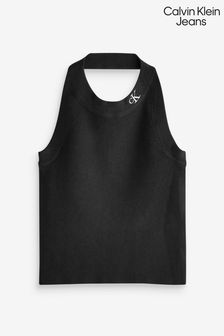 Calvin Klein Jeans Mineral Dye Rib Tank Top - Women's Vests And