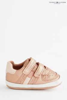 Tommy Hilfiger Kids Niedrige Schuhe mit Klettverschluss und Flaggenmotiv, Rosa (905846) | 32 €