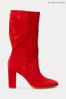 Rdeča - Lauren Ralph Lauren Artizan Ii Suede Boots (905923) | €125