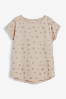 T-shirt à ourlet arrondi