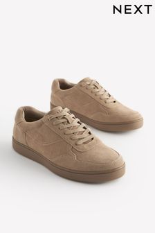 Dark Stone Suede Premium Trainers (906170) | 258 SAR