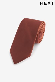 Bronze Orange Slim Twill Tie (906472) | SGD 16