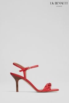 LK Bennett Ivonne Leather Kitten Heel Sandals (906690) | kr3,881