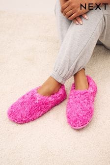 Hot Pink Faux Fur Cosy Shoot Slippers (906855) | $30