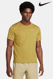 Grün - Nike Miler Dri-fit Lauf-T-Shirt mit UV-Schutz (907129) | 51 €