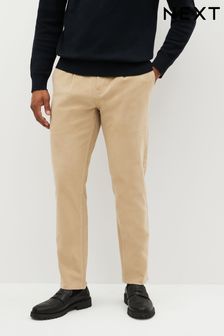 Neutral Brushed Cotton Soft Touch Chino Trousers (907298) | 105 zł