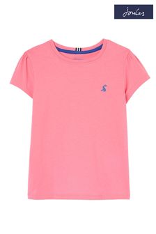 Joules Pink Cassie Short Sleeve T-Shirt 2-12 Years (907384) | DKK94 - DKK131