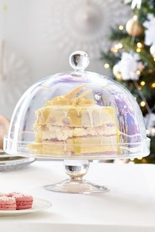 Lustre Glass Cloche Cake Stand (907570) | BGN125