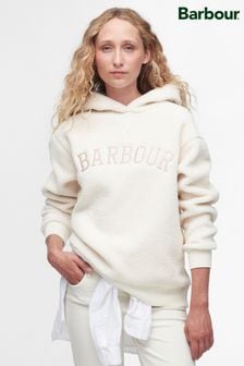 Barbour® Beige Varsity Northumberland Fleece Hoodie (908464) | 505 zł