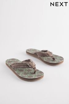 Khaki Green Flip Flops (908833) | $28