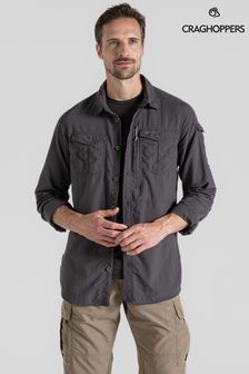 Craghoppers Grey Nosilife Adventure Long Sleeve Shirt (908897) | $187