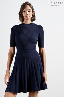 Ted Baker Blue Olivin Stitch Detail Dress (908958) | €190