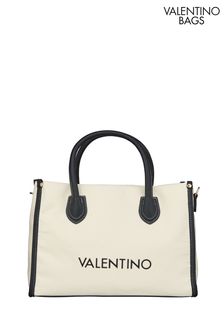 Valentino Bags Ivory Leith Canvas Tote Bag (909316) | 638 QAR