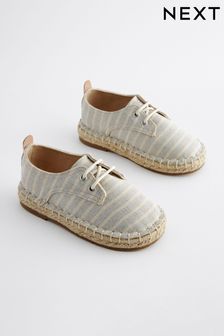 Neutral Lace-Up Espadrilles (910423) | kr360 - kr410