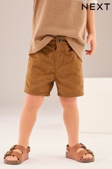 Tan Brown Chinos Shorts (3mths-7yrs) (911333) | AED29 - AED39
