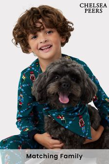 Chelsea Peers Green Kids Recycled Fibre Nutcracker Print Long Pyjama Set (911378) | €17.50