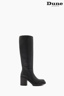 Dune London Black Tinaz Bump Toe Chelsea Knee High Boots (911707) | kr2,596