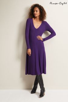 Phase Eight Purple Amberlyn Fit And Flare Midi Dress (911876) | €70