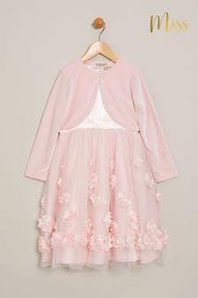 Miss Pink Dress And Cardigan 2 Piece Set (911918) | 263 LEI