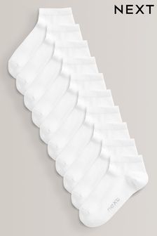 أبيض - طقم 10 جوارب رياضية (911969) | د.ك 4 - د.ك 4.500