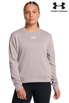 Under Armour Grey Rival Terry Crew Sweatshirt (911997) | HK$617