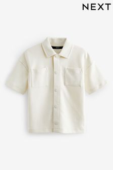 Белый - Трикотажная рубашка с коротким рукавом (3-16 лет) (912339) | €17 - €24