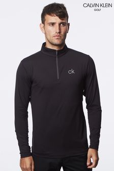 Negru - Jachetă cu fermoar scurt Calvin Klein Golf Newport (912612) | 220 LEI