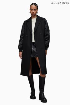AllSaints Black Paulah Coat (913459) | kr4,920
