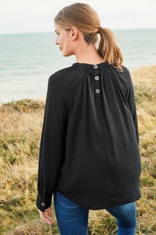 Chemise manches longues à fini texturé