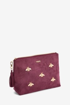 Burgundy Red Purple - Bee Make-up Bag (913869) | kr170