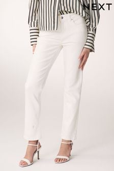 Biały - Bardzo miękkie jeansy o dopasowanym kroju (914348) | 155 zł