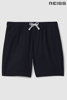 Reiss Navy Shore Plain Drawstring Waist Swim Shorts (914391) | €41