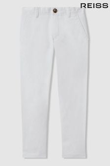 Reiss White Pitch Teen Slim Fit Casual Chinos (914497) | ₪ 292