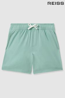 Reiss Aqua Shore Teen Plain Drawstring Waist Swim Shorts (914683) | 206 QAR