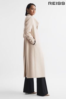 Reiss Stone Mischa Tailored Wool Blend Longline Coat (915002) | $578