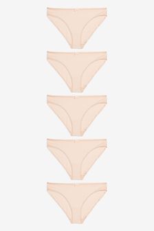 Nude High Leg Cotton Knickers 5 Pack (915212) | 11 €