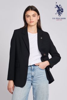 Črni ženski blazer z enorednim zapenjanjem U.S. Polo Assn. (915793) | €68