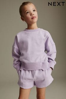 Lilac Purple Crew Sweatshirt Top (3-16yrs) (915833) | SGD 19 - SGD 28